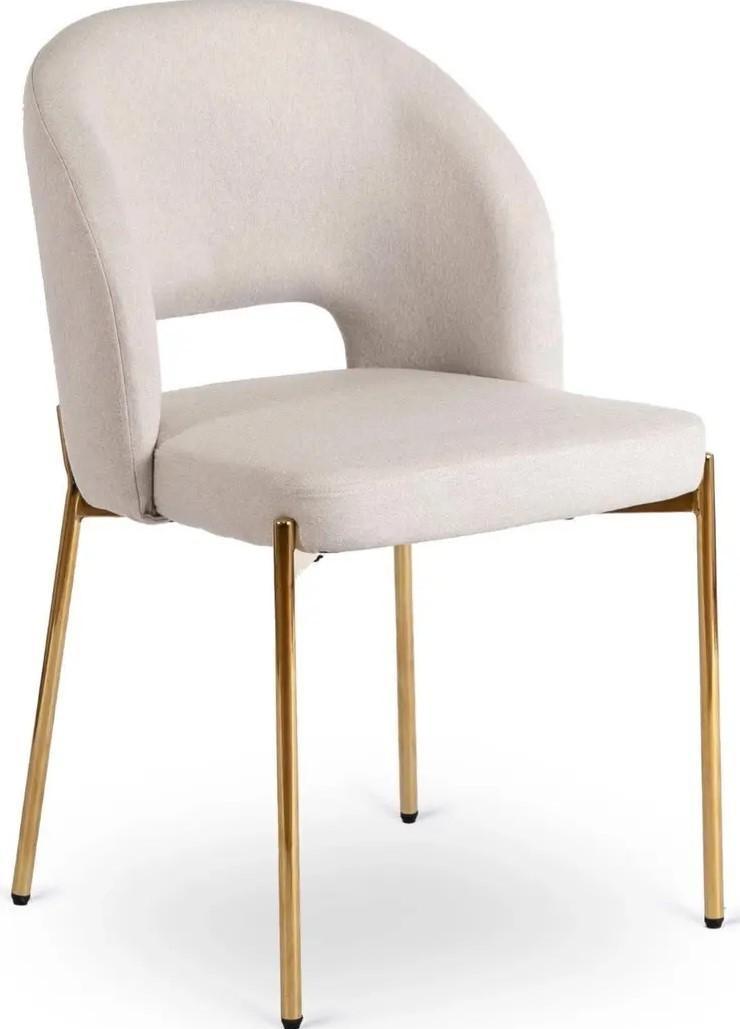 Scaun Mebel Elite Bros Crem/Auriu