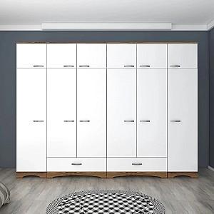 Dulap Mirage Meble BA133 Alb/Nuc (Maro)