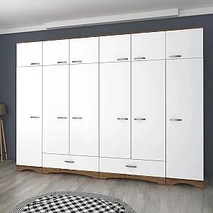 Dulap Mirage Meble BA133 Alb/Nuc (Maro)