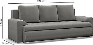 Canapea Magnifico Meble Foresta Lawa 17/Real 17 Gri inchis/Alb