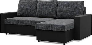 Canapea coltar Magnifico Meble Luna LL Lawa 17/Real 11 Right Gri inchis/Negru