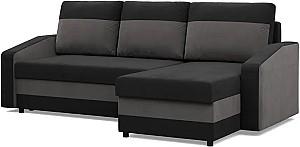 Canapea coltar Magnifico Meble Orion LL Bonell Mikrofaza 15/Mikrofaza 27 Right Negru/Gri