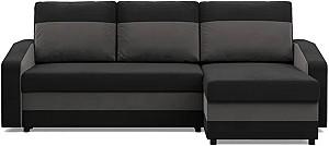 Canapea coltar Magnifico Meble Orion LL Bonell Mikrofaza 15/Mikrofaza 27 Right Negru/Gri