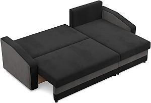 Canapea coltar Magnifico Meble Orion LL Bonell Mikrofaza 15/Mikrofaza 27 Right Negru/Gri