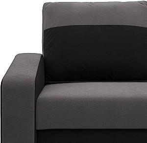Canapea coltar Magnifico Meble Orion LL Bonell Mikrofaza 27/Mikrofaza 15 Right Gri/Negru