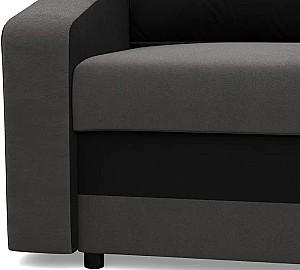 Canapea coltar Magnifico Meble Orion LL Bonell Mikrofaza 27/Mikrofaza 15 Right Gri/Negru