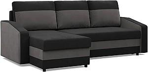 Canapea coltar Magnifico Meble Orion LL Bonell Mikrofaza 15/Mikrofaza 27 Left Negru/Gri