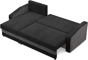 Canapea coltar Magnifico Meble Orion LL Bonell Mikrofaza 15/Mikrofaza 27 Left Negru/Gri