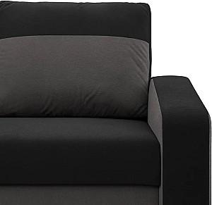 Canapea coltar Magnifico Meble Orion LL Bonell Mikrofaza 15/Mikrofaza 27 Left Negru/Gri