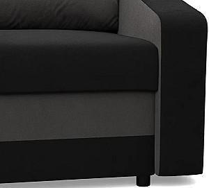 Canapea coltar Magnifico Meble Orion LL Bonell Mikrofaza 15/Mikrofaza 27 Left Negru/Gri