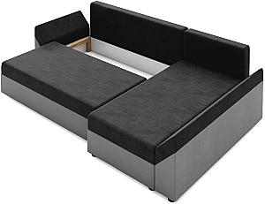 Canapea coltar Space Meble Dante L Mikrofaza 20/Mikrofaza 05 Maro/Bej
