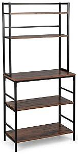 Etajera Costway HW67547CF Maro/Negru