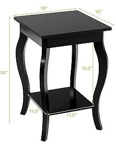 Noptiera Costway HW65646BK-2 Negru