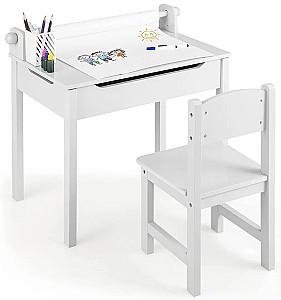 Set de masa si scaune Costway HY10125WH