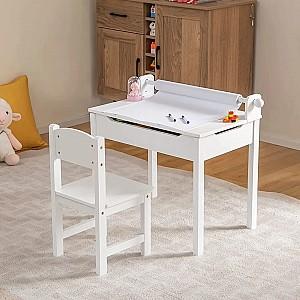 Set de masa si scaune Costway HY10125WH