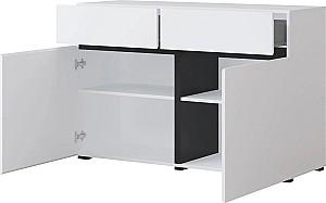 Comoda Helvetia Cross 2D2S Alb/Negru