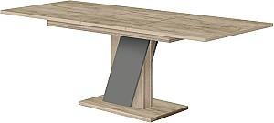 Masa Modern Slider 140/180x80x80 Gri stejar Artizanal/Gri Ardezie