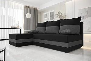 Canapea coltar Space Meble Hewlet Sawana 14/Sawana 05 Negru/Gri inchis