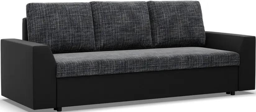 Canapea Magnifico Meble Lugo Lawa 17/Real 11 Gri inchis/Negru