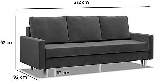 Canapea Magnifico Meble Blank Bonel Kronos 34 Gri inchis