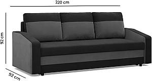 Canapea Magnifico Meble Orion Bonell Mikrofaza 20/Mikrofaza 48 Maro/Cappuccino