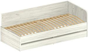 Pat copii Modern Komfi 90x200 Stejar Craft Alb