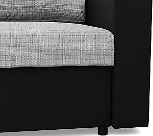 Canapea Magnifico Meble Luna 3 Lawa 9/Real 11 Gri deschis/Negru