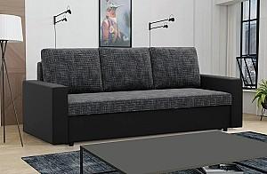 Canapea Magnifico Meble Luna 3 Lawa 17/Real 11 Gri inchis/Negru