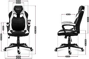Fotoliu gaming Huzaro Force Mesh 2.5 Negru/Alb
