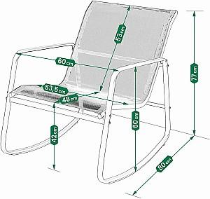 Set mobila de gradina Jumi OM-357860 Black