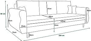 Canapea Space Meble Apollo Itaka 41 Maro