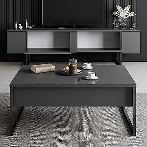 Tumba pentru televizor Hanah Home TV Luxe Anthracite Black