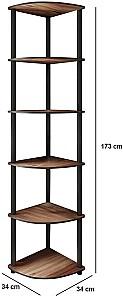 Etajera Hanah Home Bookcase 6 Corner