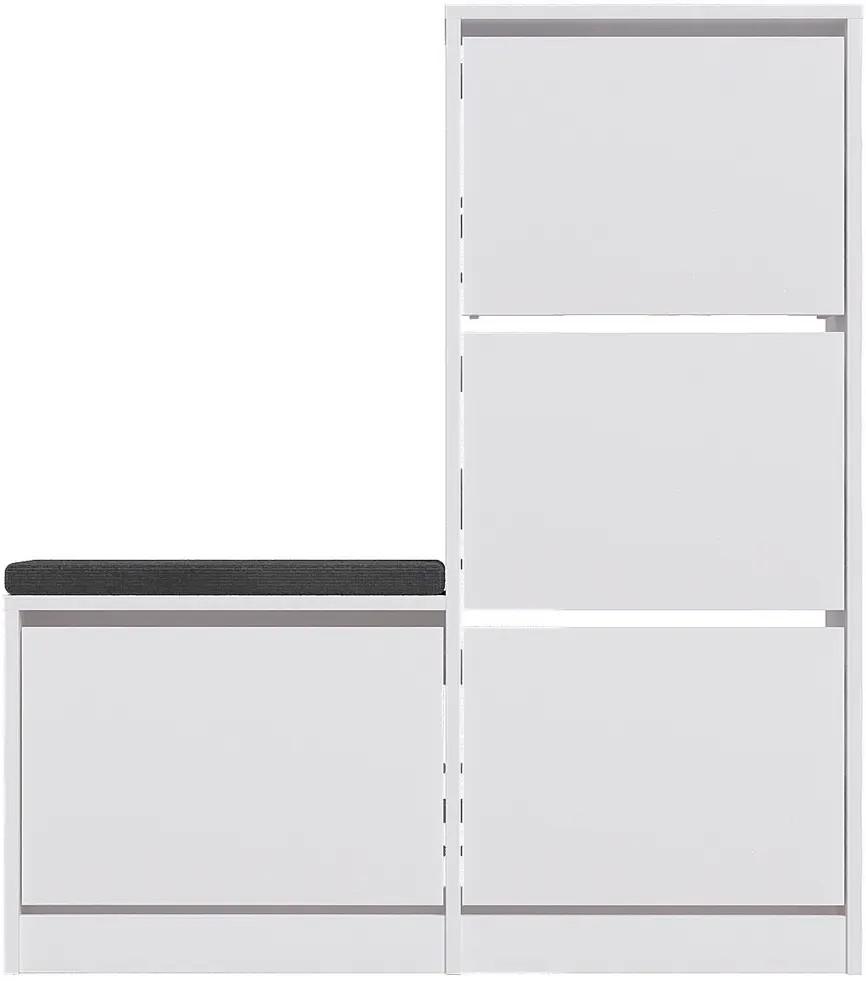Dulap pentru incaltaminte Mirage Meble Dude White
