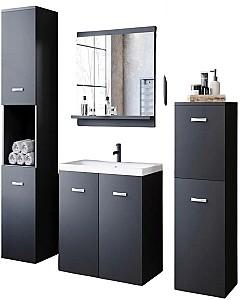 Set de mobila de baie Bratex Malo Grafit negru