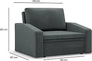 Fotoliu Magnifico Meble Orbit 90 Malmo New 90 Gri deschis