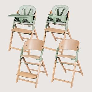 Scaun de masa multifunctional Lionelo Megan Green Wood
