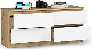Comoda Akord K120 4SZ Artisan Oak/White