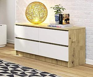 Comoda Akord K120 4SZ Artisan Oak/White