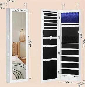 Oglindă Songmics JBC93W White/Black