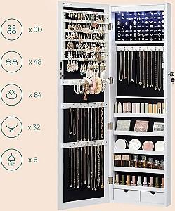 Oglindă Songmics JBC93W White/Black