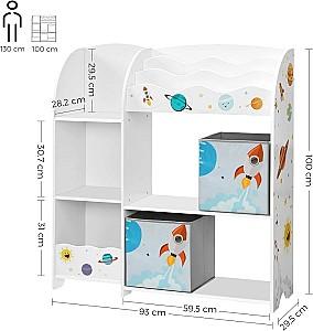 Etajera Songmics GKR42WT White
