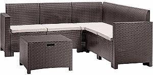 Set mobila de gradina BICA Nebraska Corner Maro