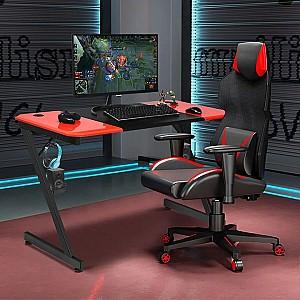 Masa pentru calculator Costway HW66286 Black/Red