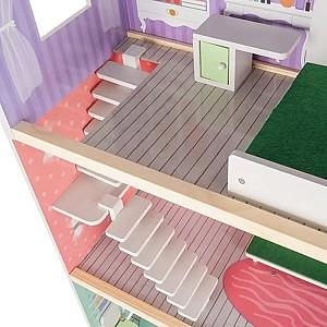 Casuta pentru papusi Kruzzel Large Dollhouse Multicolor