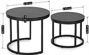 Masuta de cafea, reviste Mebel Elite Manu Black