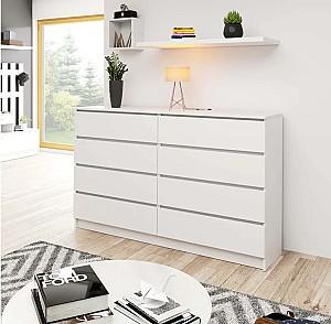 Comoda Akord K160 8SZ Alb