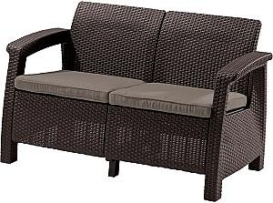 Set mobila de gradina Heniver Novara 2+1+1+T Maro