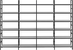 Rafturi pentru depozitare DP 0112 PE Stone Grey+Cadru Black
