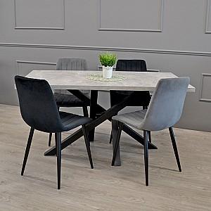 Scaun de lux DP DC-90P-N21 Middle Grey-Black
